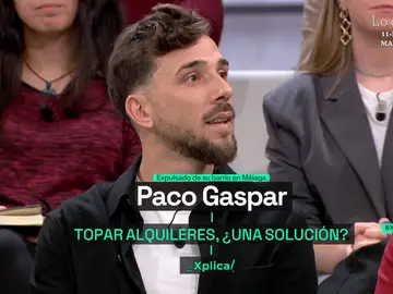 Paco Gaspar denuncia la subida de los precios de la vivienda en Málaga
