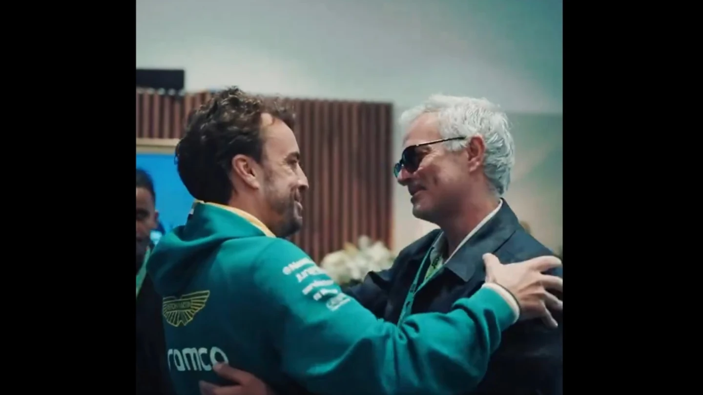 Fernando Alonso y José Mourinho Fernando Alonso y José Mourinho