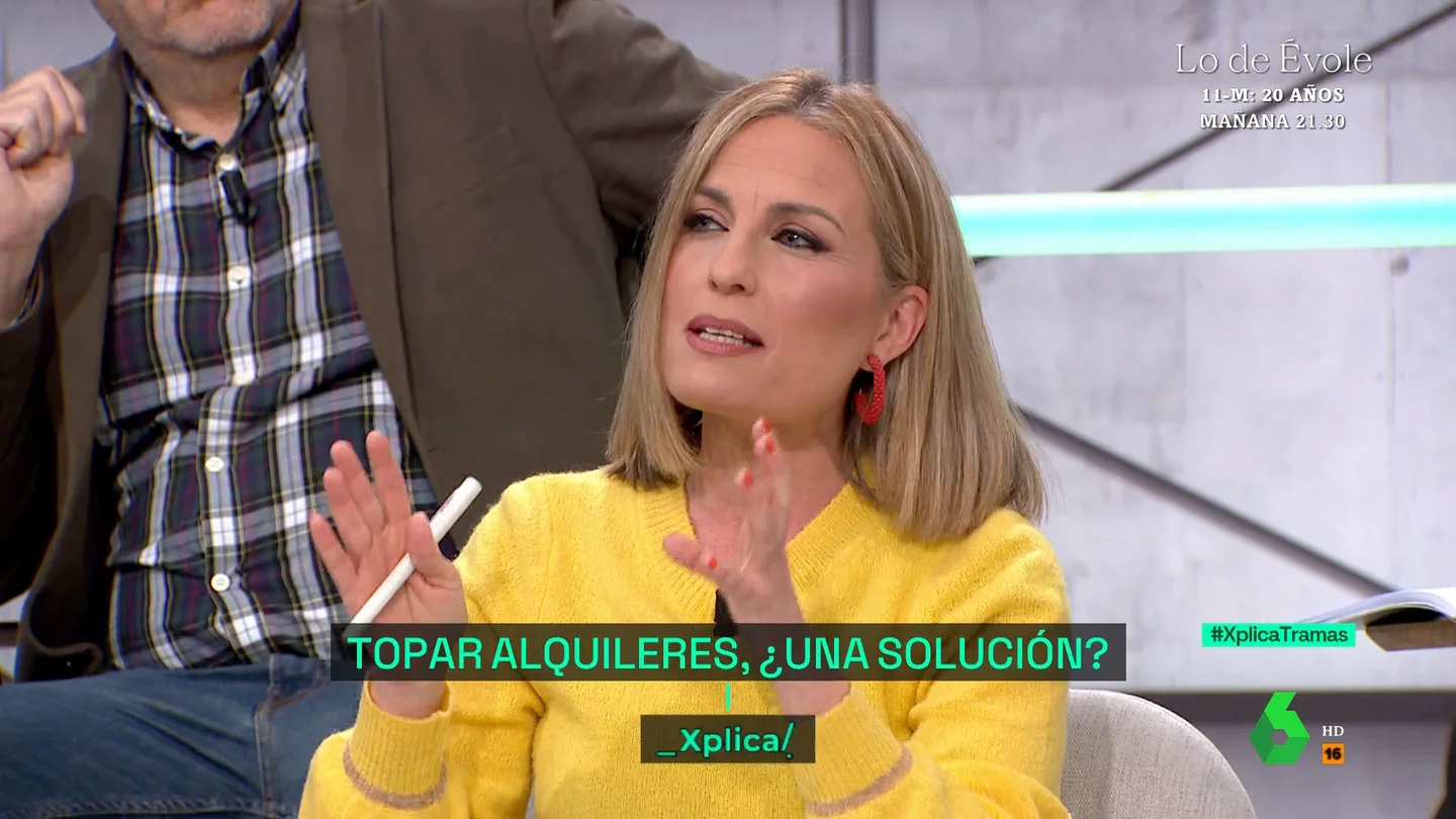 Laura Blanco en una intervención en laSexta Xplica Laura Blanco en una intervención en laSexta Xplica