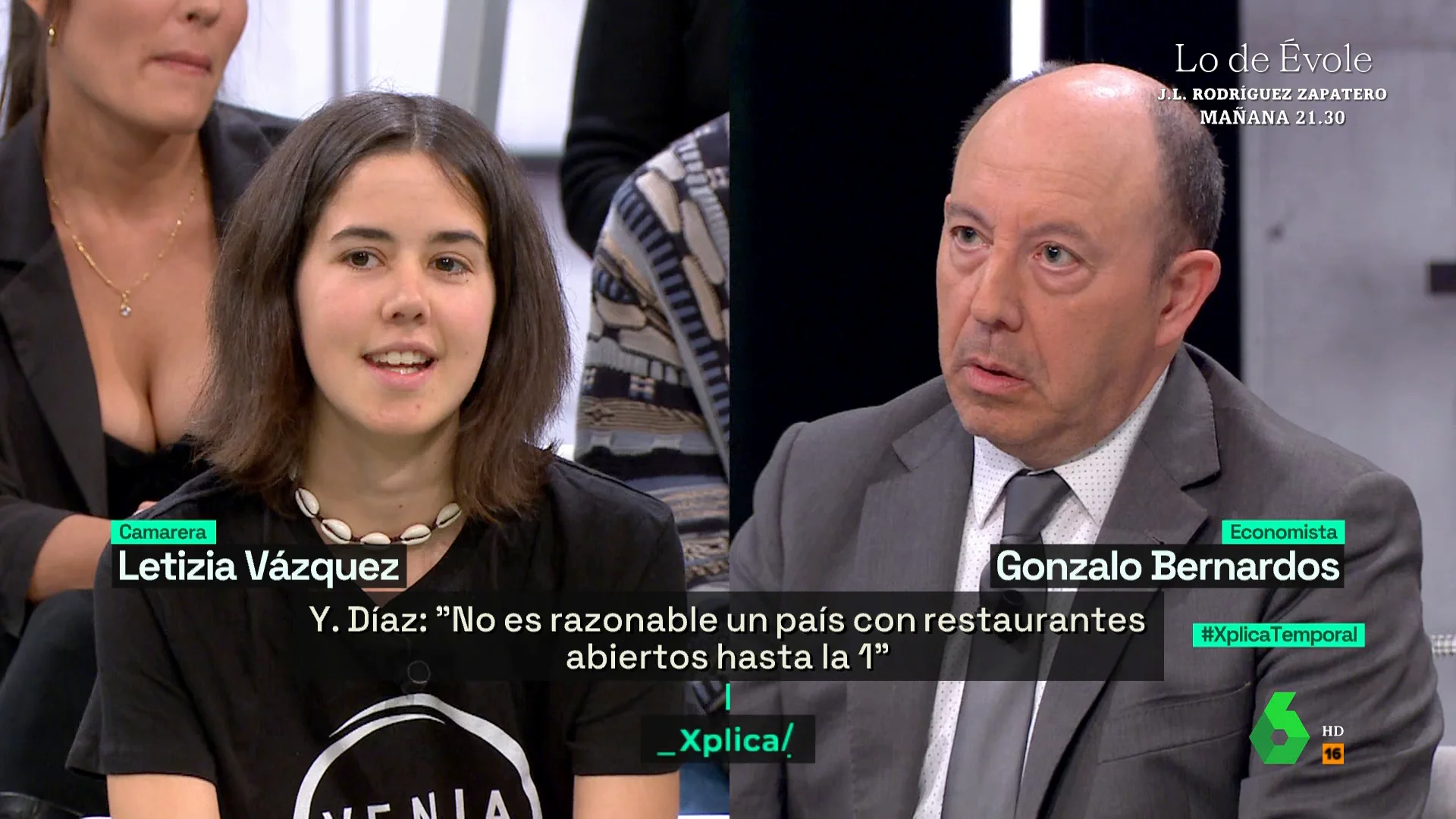 XPLICA el tenso debate entre una camarera y Gonzalo Bernardos 