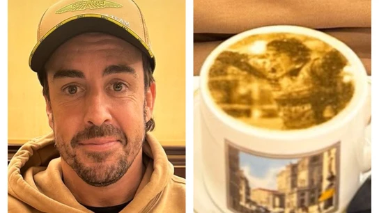 Fernando Alonso y el café que compartió en su instagram Fernando Alonso y el café que compartió en su instagram