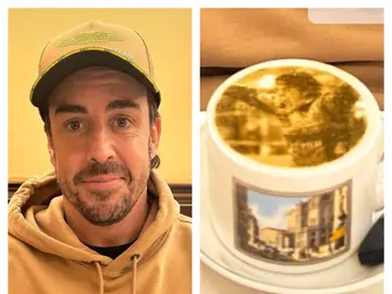 Fernando Alonso y el café que compartió en su instagram