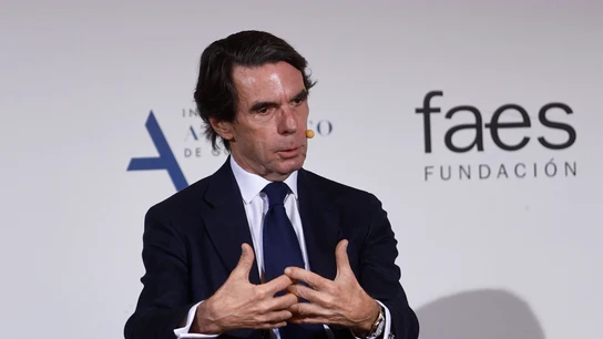 El expresidente del Gobierno José María Aznar, durante un acto de FAES El expresidente del Gobierno José María Aznar, durante un acto de FAES