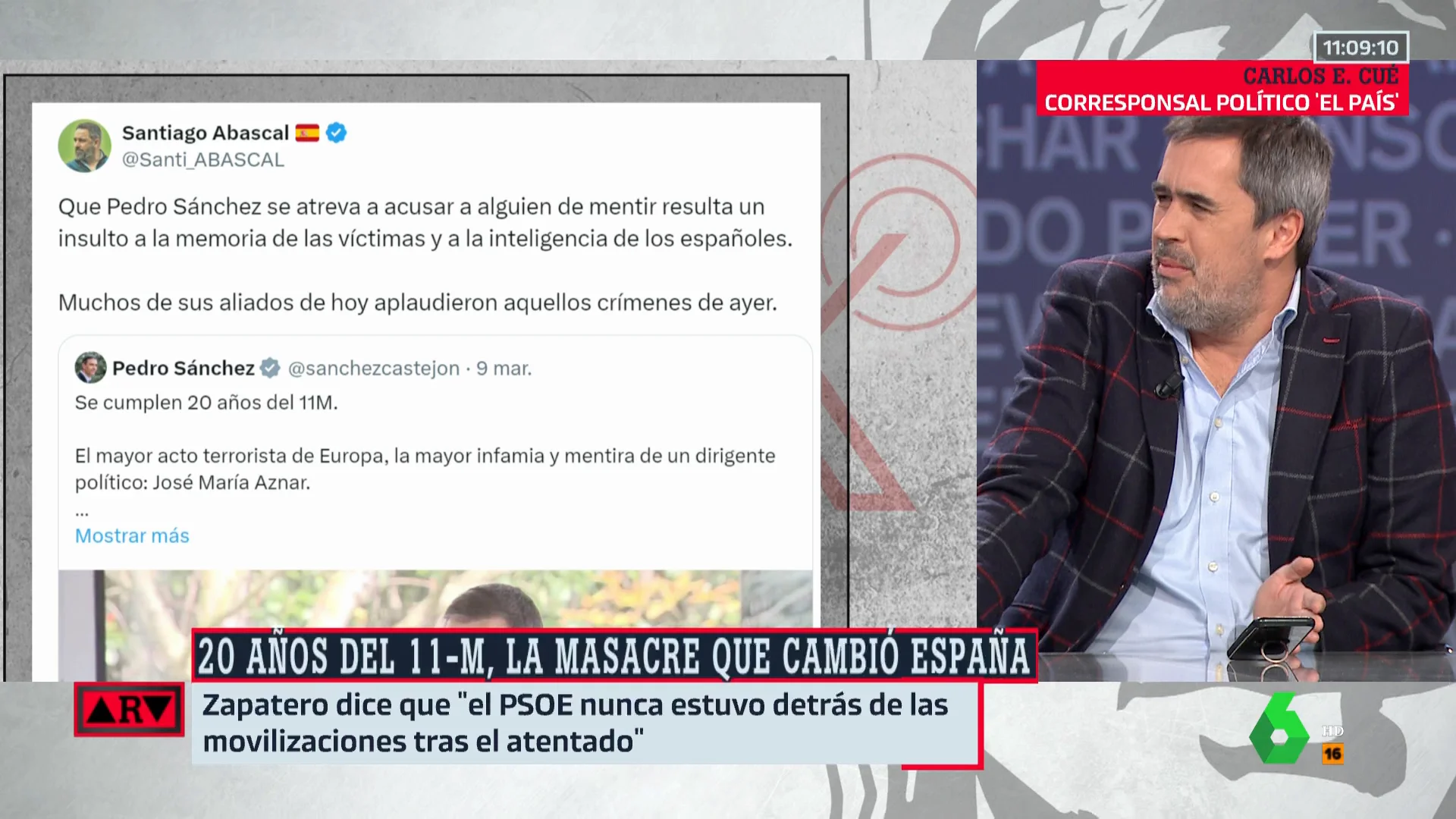 Carlos Cué responde a Vox