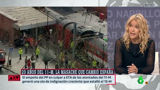 ARV- Afra Blanco acusa al PP de "mentir" en el 11M: "En cualquier otro país, este partido no existiría" ARV- Afra Blanco acusa al PP de "mentir" en el 11M: "En cualquier otro país, este partido no existiría"
