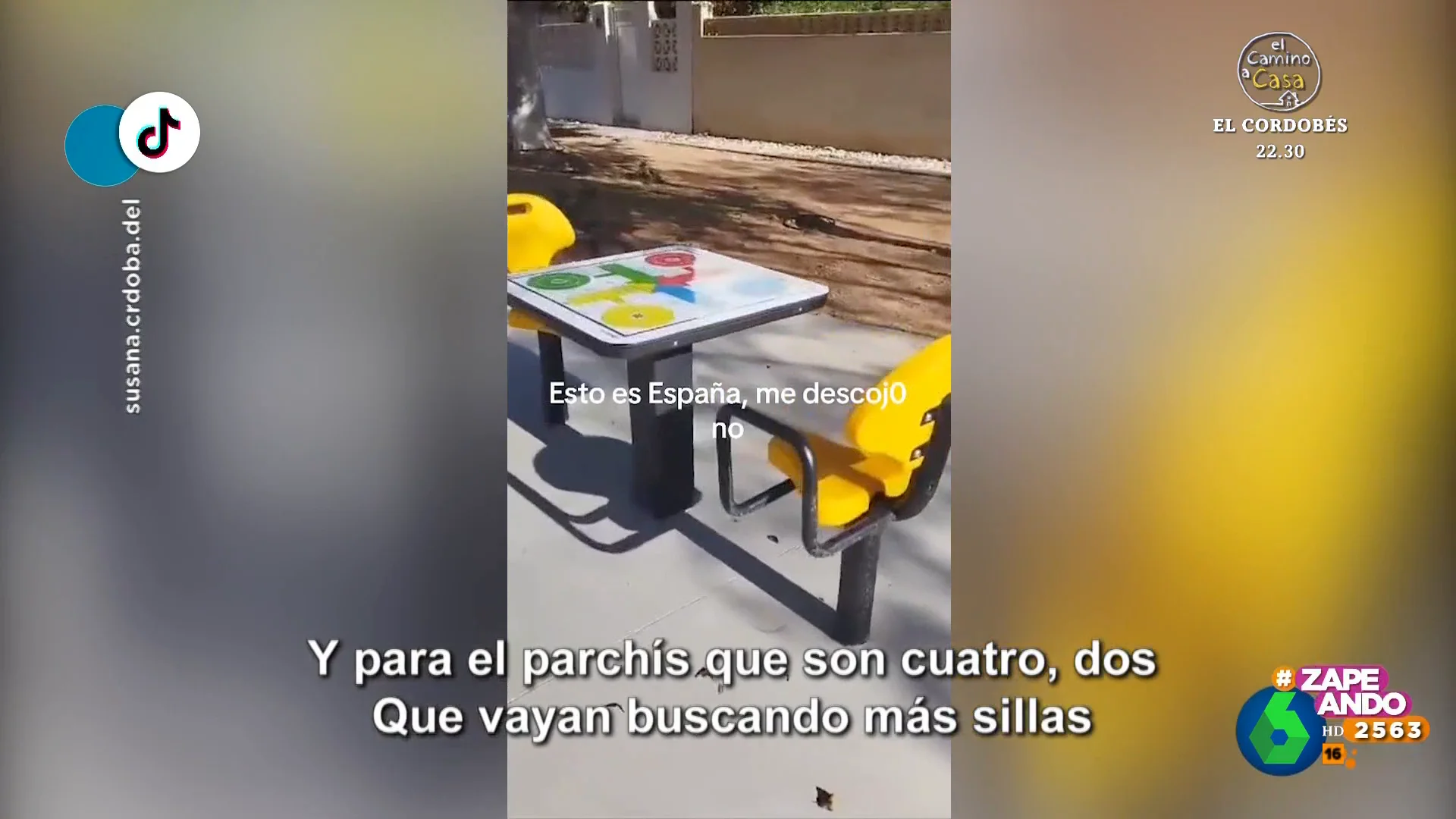 "Un aplauso": la reacción de Dani Mateo al ver el fallo de diseño en un parque de Roquetas de Mar