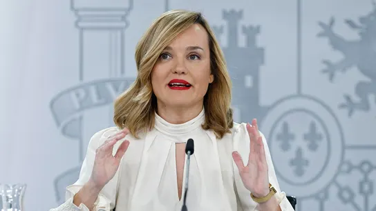 La ministra portavoz del Gobierno, Pilar Alegría, en la rueda de prensa tras el Consejo de Ministros La ministra portavoz del Gobierno, Pilar Alegría, en la rueda de prensa tras el Consejo de Ministros