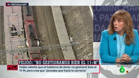 Angélica Rubio, sobre el 11M: "A nadie le entraba en la cabeza que el presidente del Gobierno pudiera mentir con algo tan grave" Angélica Rubio, sobre el 11M: "A nadie le entraba en la cabeza que el presidente del Gobierno pudiera mentir con algo tan grave"