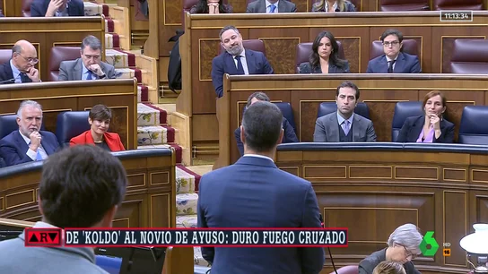 Sánchez responde a Abascal tras acusarle de ser "el capo" de la 'trama Koldo': "Con el historial que tiene, tápese un poco" Sánchez responde a Abascal tras acusarle de ser "el capo" de la 'trama Koldo': "Con el historial que tiene, tápese un poco"