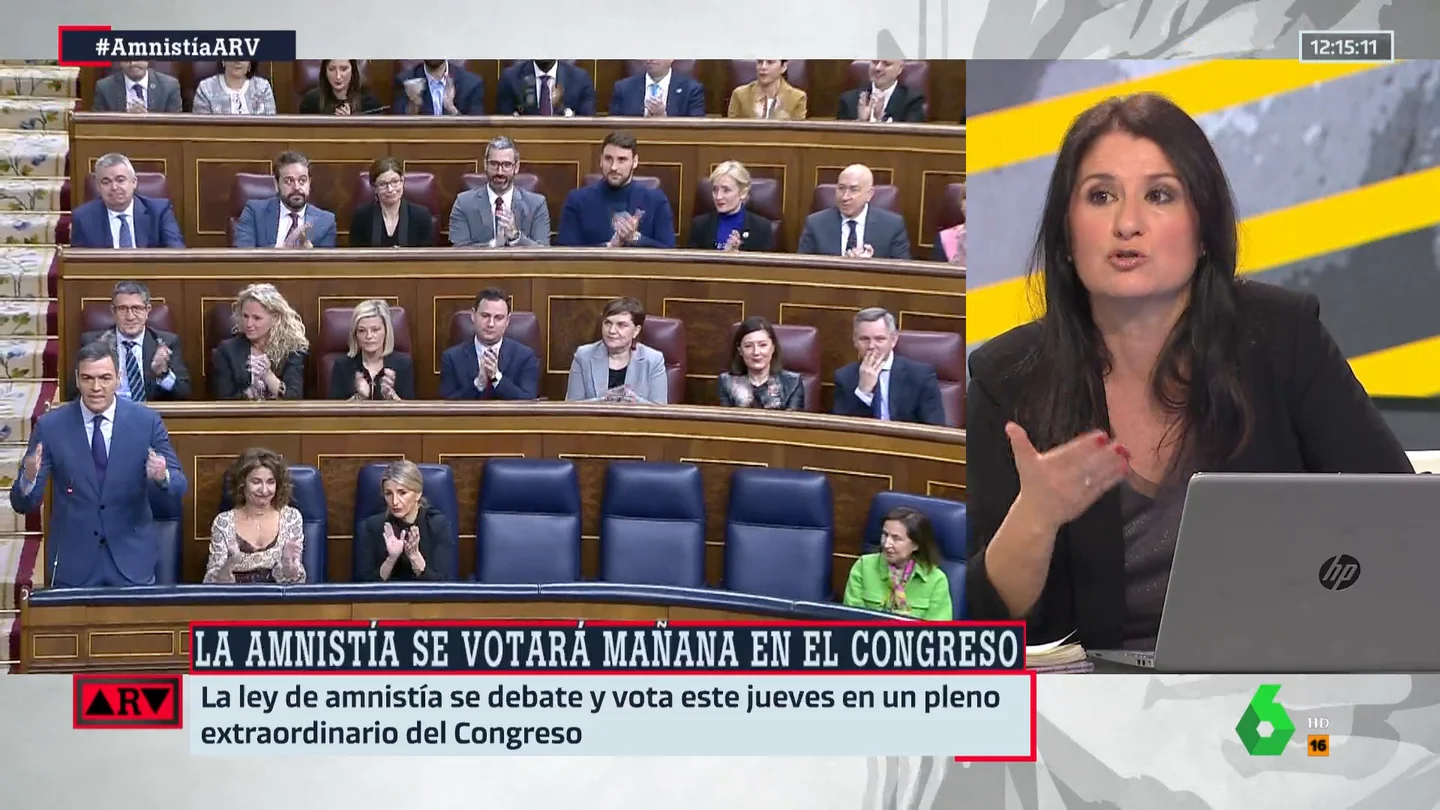 La reflexión de Imma Cuesta tras el debate sobre la ley de amnistía: "Los jueces desconfían de los propios jueces" La reflexión de Imma Cuesta tras el debate sobre la ley de amnistía: "Los jueces desconfían de los propios jueces"