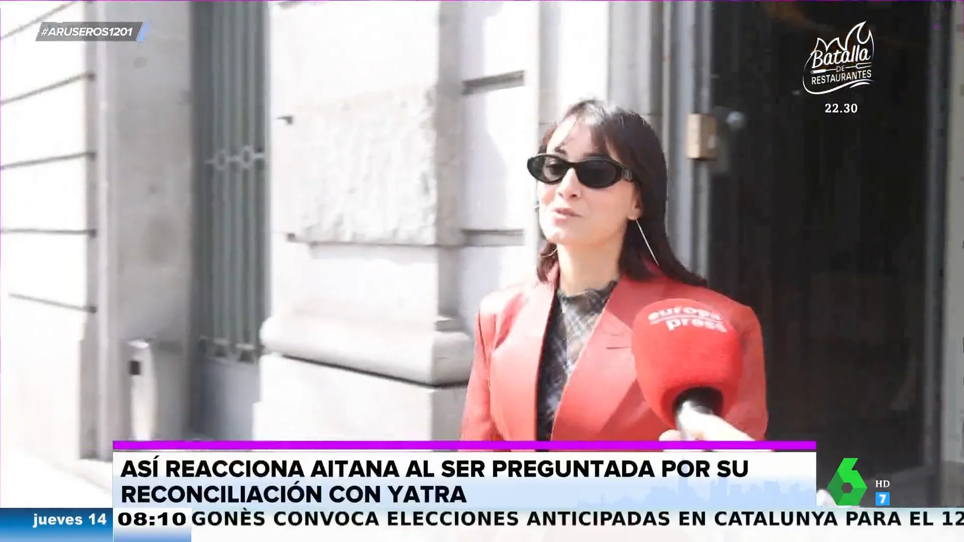 La reacción de Aitana al preguntarle por su posible reconciliación con Sebastián Yatra tras su viaje a Islandia