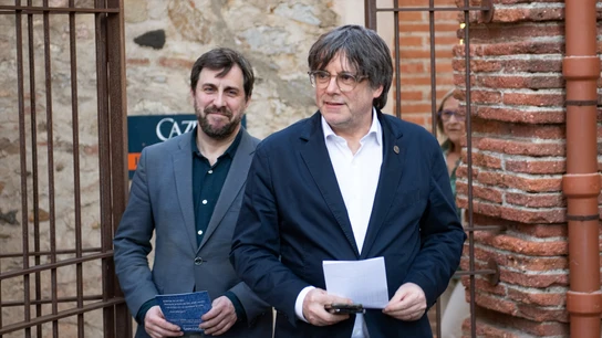 El eurodiputado Antoni Comín y el expresidente de la Generalitat, Carles Puigdemont El eurodiputado Antoni Comín y el expresidente de la Generalitat, Carles Puigdemont/ Glòria Sánchez / Europa Press