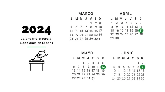 Calendario electoral en España en 2024 Calendario electoral en España en 2024