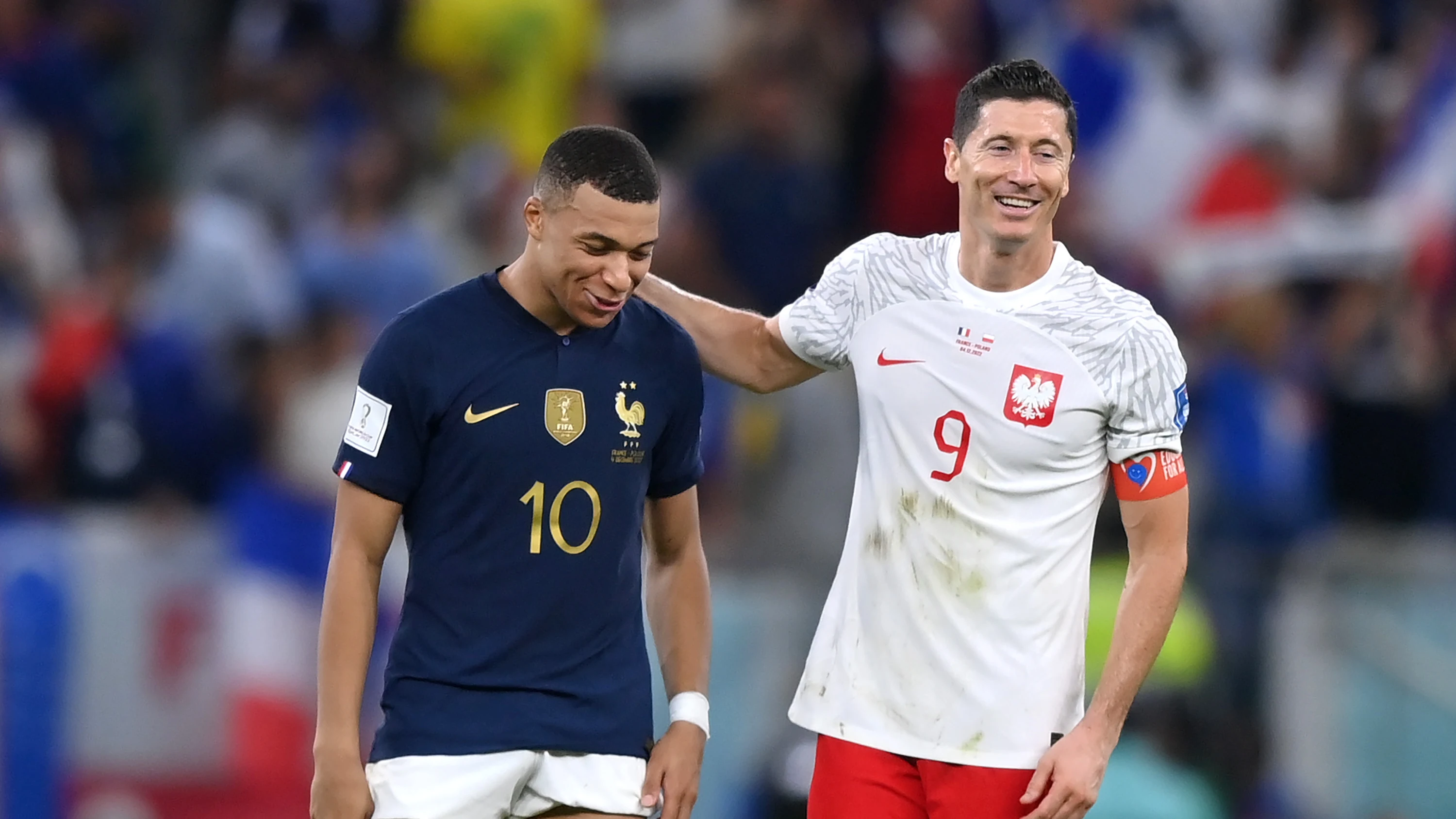 Lewandowski y Mbappé 