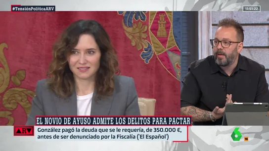 Maestre acusa a Ayuso de mentir: "El piso se lo pagamos en contra de nuestra voluntad" Maestre acusa a Ayuso de mentir: "El piso se lo pagamos en contra de nuestra voluntad"