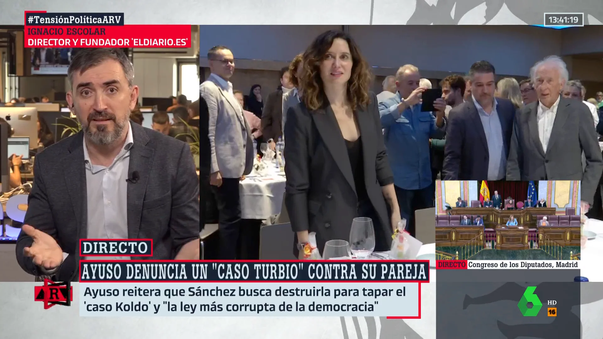 Ignacio Escolar, tras las declaraciones de Ayuso sobre su pareja: "Intenta convertir en normal lo que es anómalo"