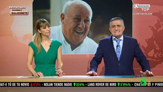 Wyoming reacciona a los resultados históricos de Inditex Wyoming y Sandra Sabatés analizan en este vídeo los beneficios récord de Inditex y Mercadona. Sobre esta última, el presentador de El Intermedio asegura que "es al PIB español lo que las patatas fritas a la bolsa de patatas fritas, un 2%".