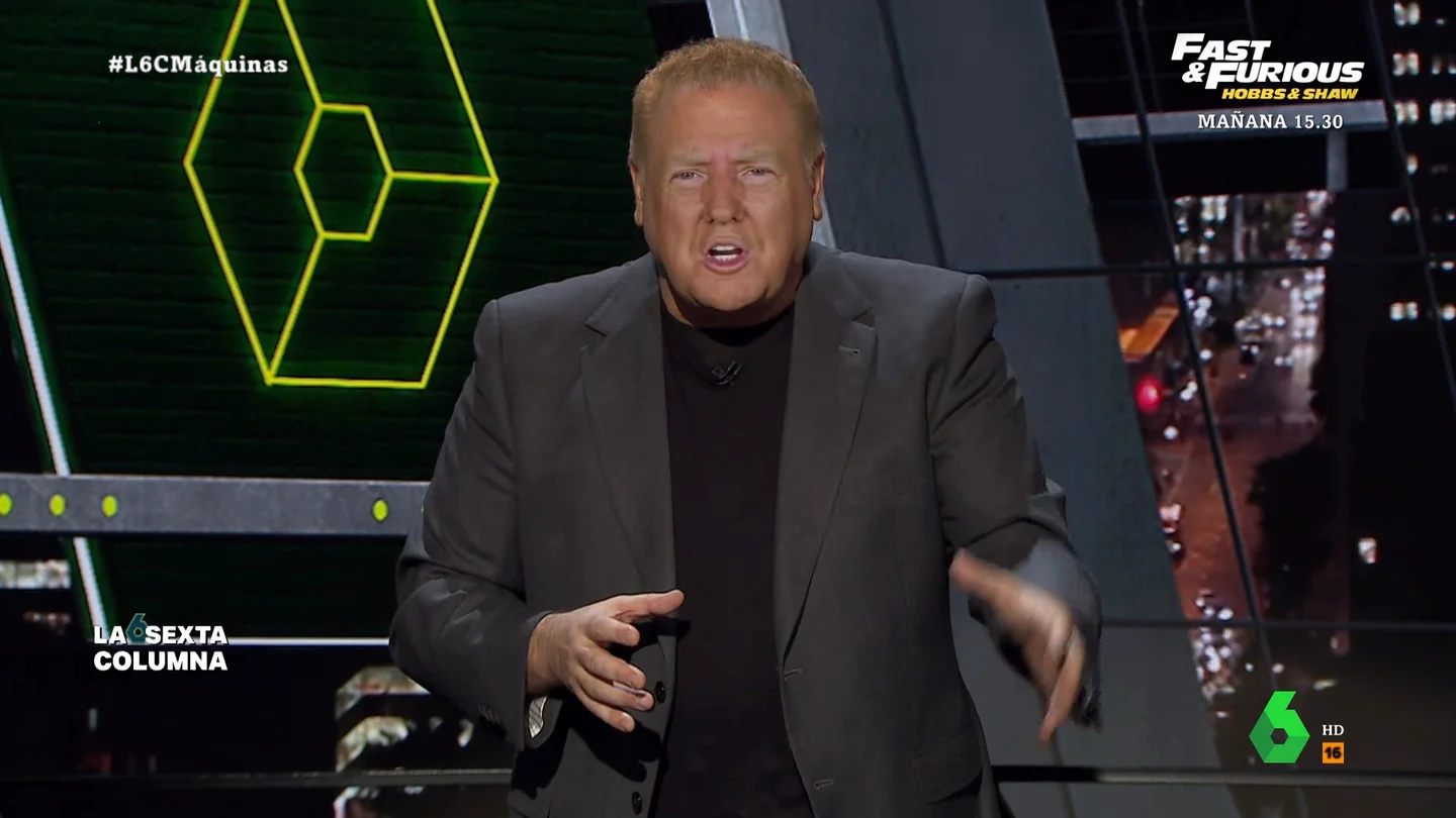 La brutal introducción de Ferreras en laSexta Columna: así se transforma en Trump y Biden con inteligencia artificial "Estamos ante toda una revolución social", afirma Antonio García Ferreras en su introducción para laSexta Columna, hoy sobre inteligencia artificial. En este vídeo, demuestra hasta dónde llega esta tecnología y se convierte en Trump y Joe Biden.