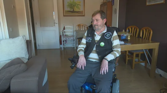 Miguel Ángel Camacho, enfermo de ELA Miguel Ángel Camacho, enfermo de ELA