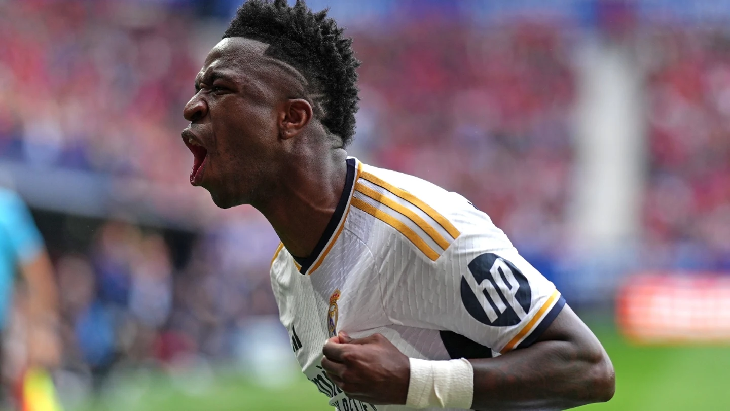 Vinicius celebra un gol con el Real Madrid Vinicius celebra un gol con el Real Madrid