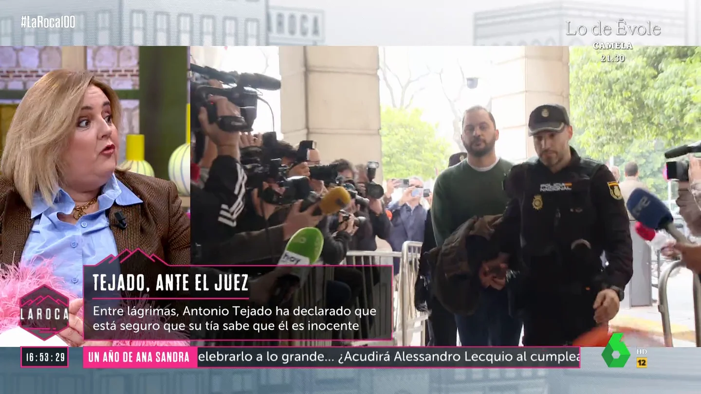 LA ROCA_Pilar Vidal explica la razón por la que Antonio Tejado no quiso contestar a las preguntas del abogado de su tía: "Sabía que le tocaría la fibra sentible" LA ROCA_Pilar Vidal explica la razón por la que Antonio Tejado no quiso contestar a las preguntas del abogado de su tía: "Sabía que le tocaría la fibra sentible"