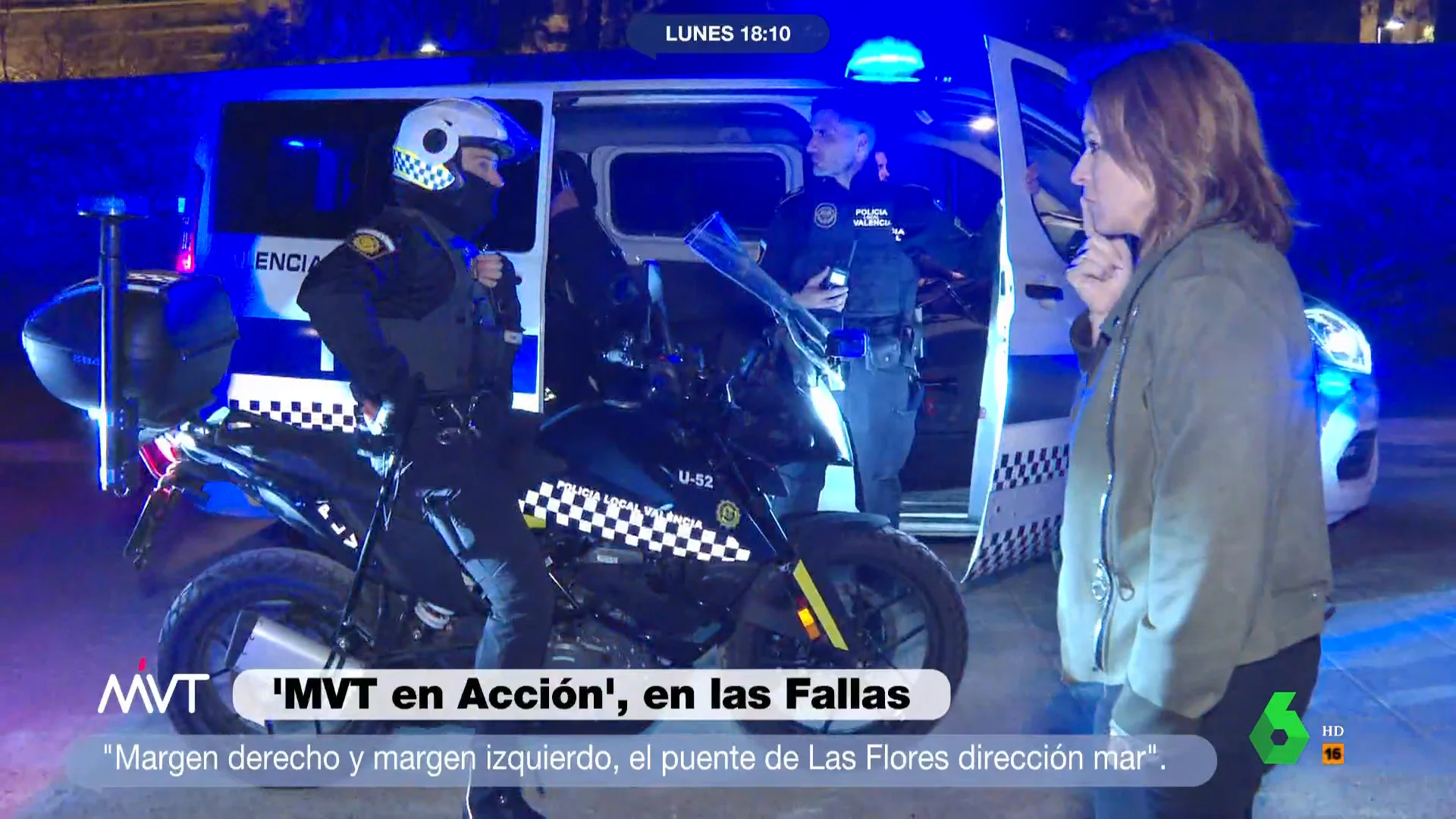 'Más Vale Tarde en Acción' acompaña a la Policía de Valencia durante su operativo en las Fallas. En este vídeo, las cámaras del programa captan cómo es la actuación policial para dar con los implicados tras recibir un aviso de agresión sexual.