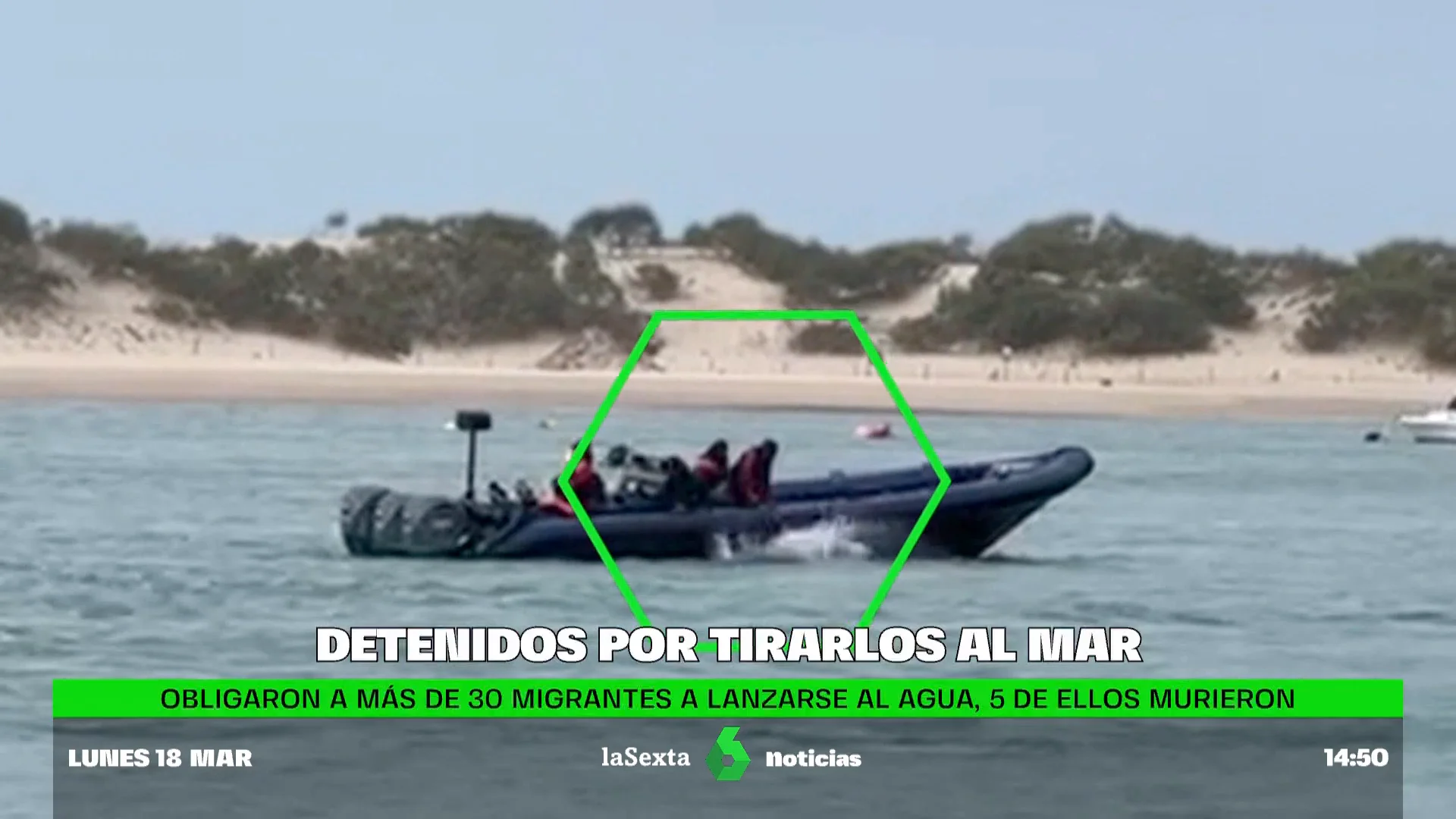 Tres detenidos por la muerte de cinco migrantes que fueron arrojados al mar en Cádiz