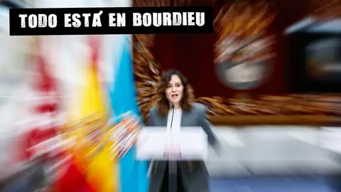 La presidenta de la Comunidad de Madrid, Isabel Díaz Ayuso, durante la rueda de prensa tras la reunión del Consejo de Gobierno, el pasado jueves. La presidenta de la Comunidad de Madrid, Isabel Díaz Ayuso, durante la rueda de prensa tras la reunión del Consejo de Gobierno, el pasado jueves.