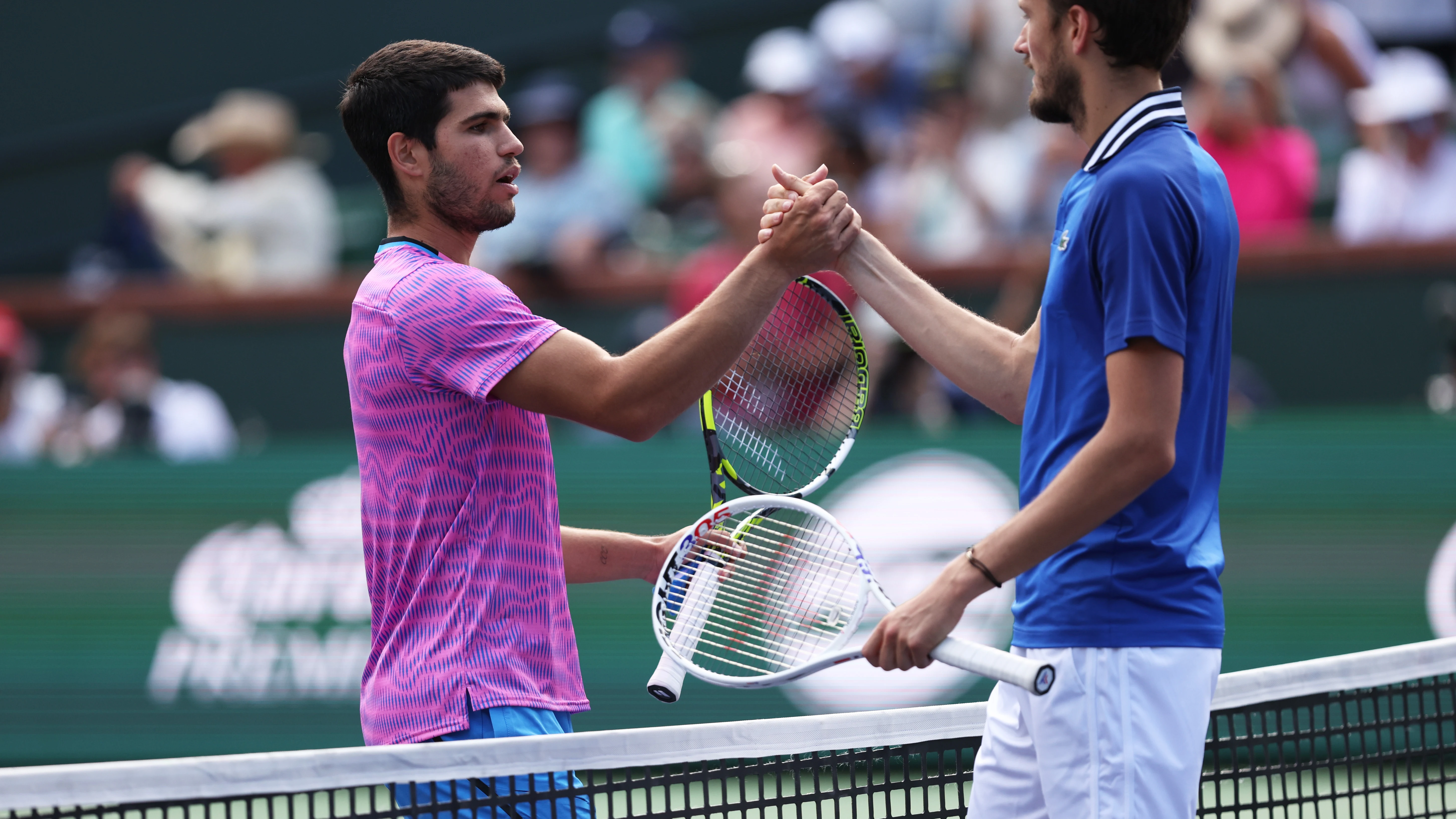 Carlos Alcaraz y Daniil Medvedev