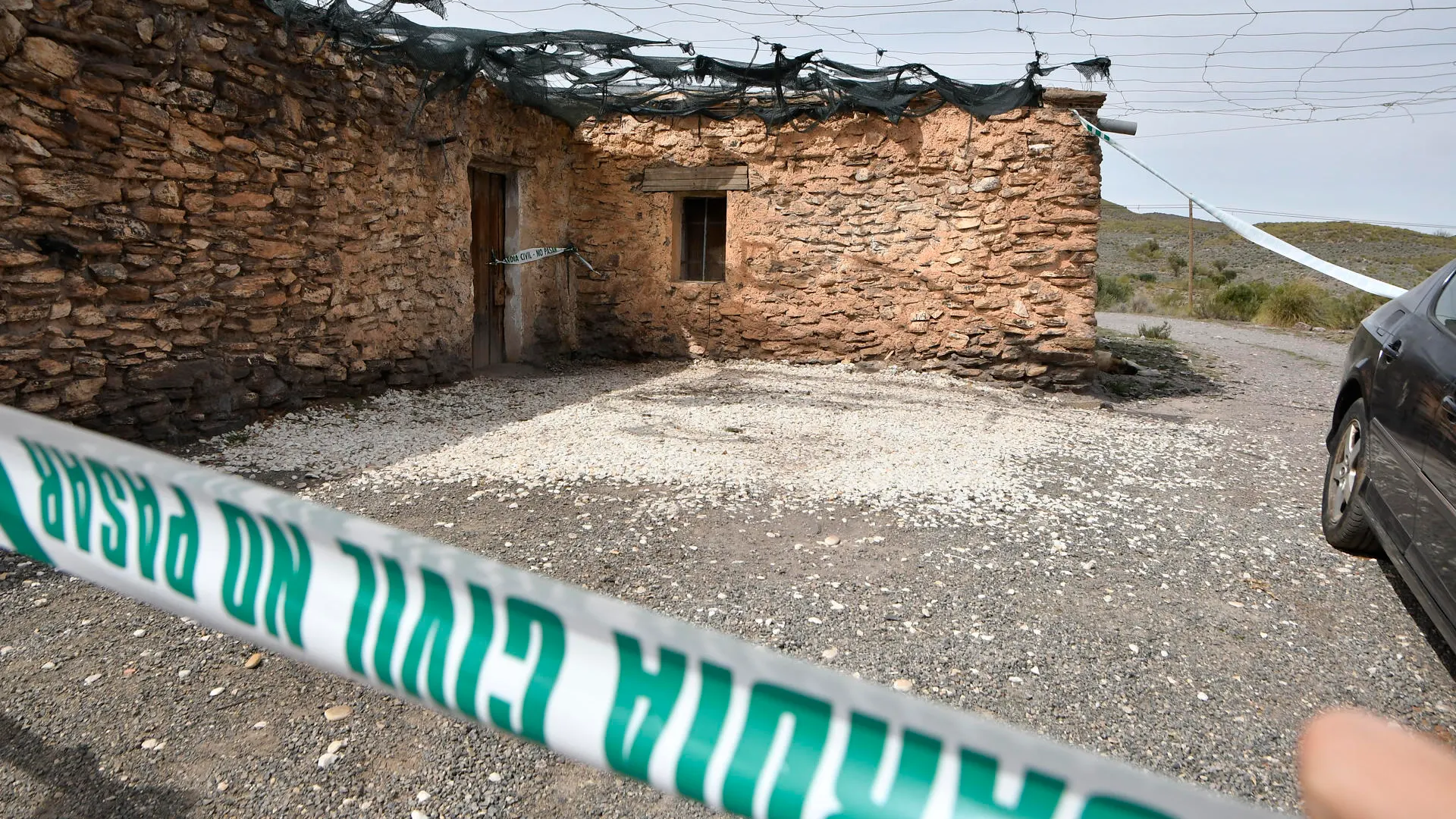 Cortijo en Las Alcubillas (Gérgal, Almería) donde han sido encontrados los cuerpos de las dos niñas asesinadas y el de su padre.