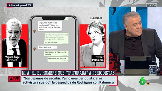 El mensaje de apoyo de Ferreras y Escolar a Esther Palomera tras las amenazas de Miguel Ángel Rodríguez: "Es una de las mejores" El mensaje de apoyo de Ferreras y Escolar a Esther Palomera tras las amenazas de Miguel Ángel Rodríguez: "Es una de las mejores"