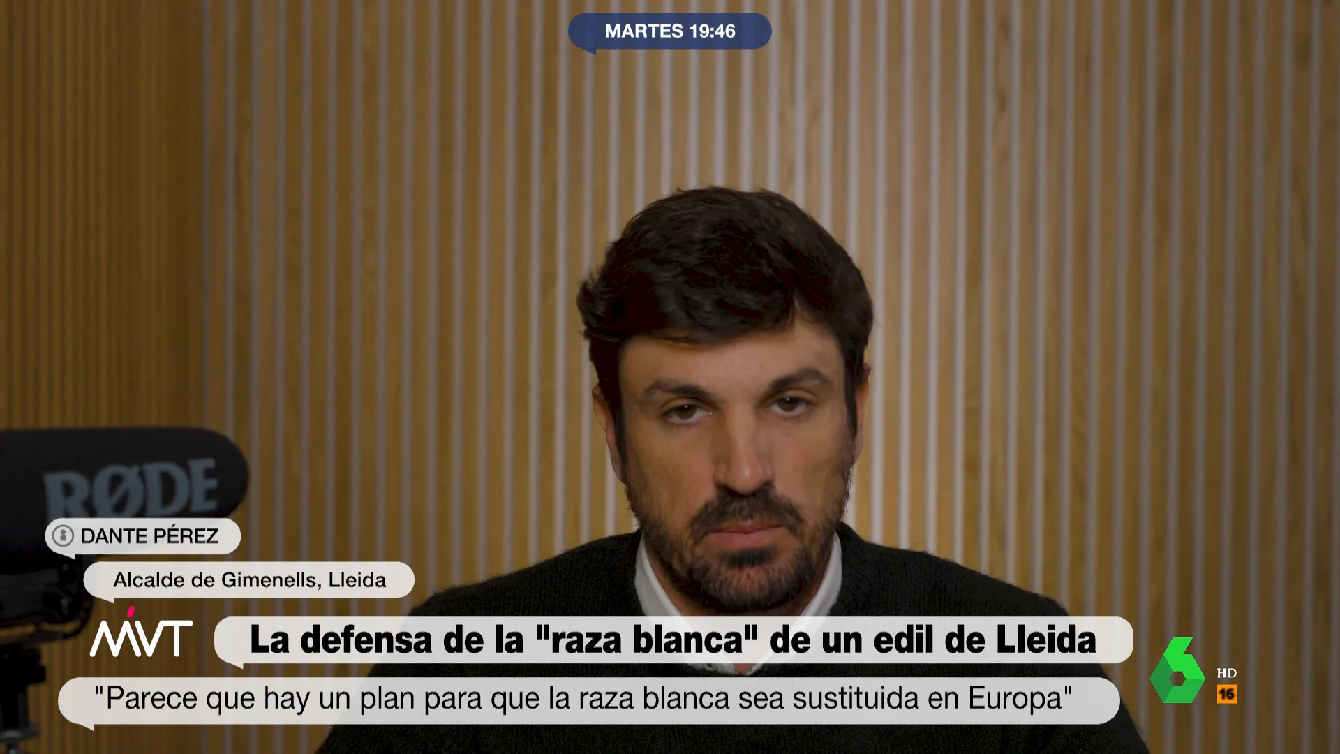 Un alcalde de Lleida afirma que hay "un plan" para que la raza blanca sea "sustituida" en Europa