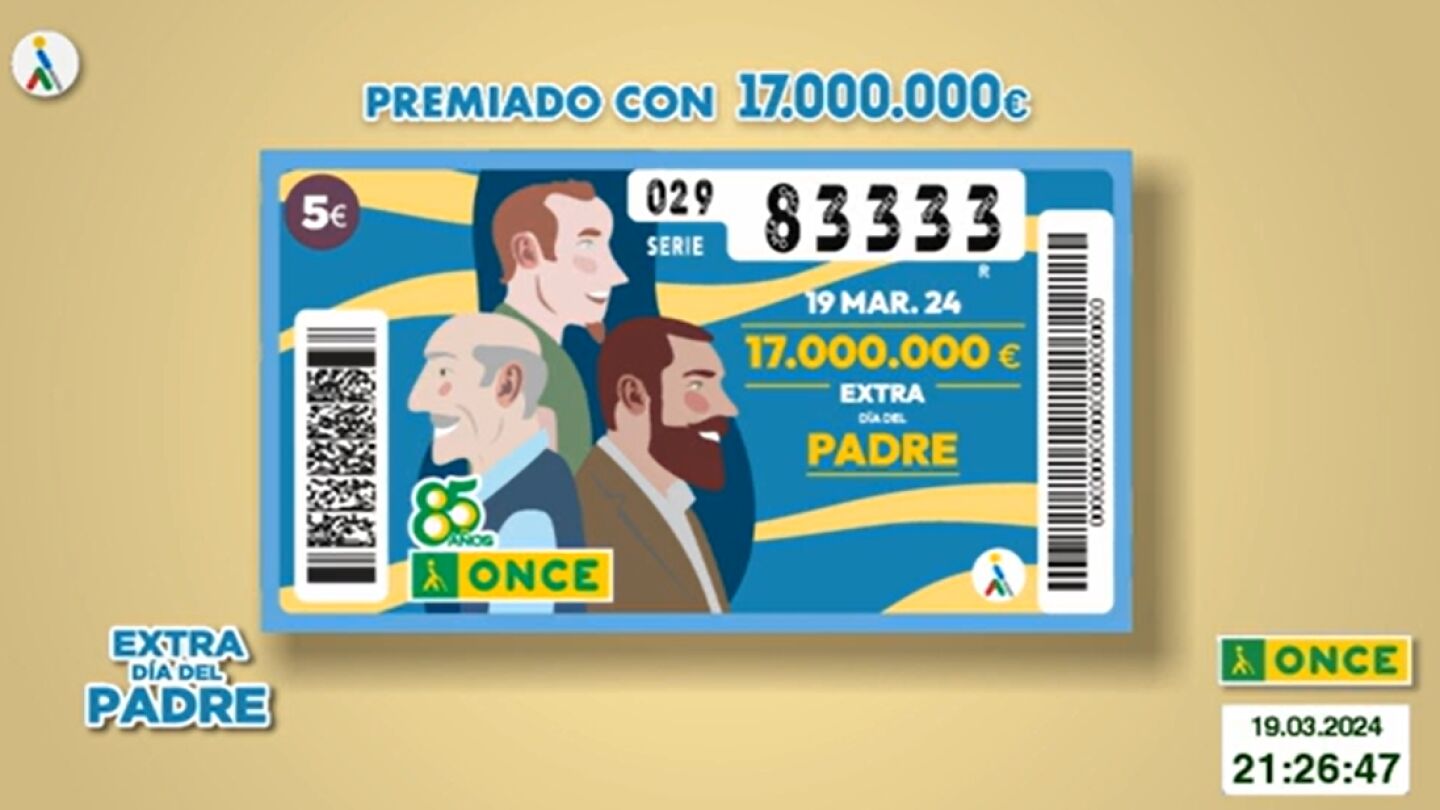 Número premiado del Cupón Extra del Día del Padre de 2024