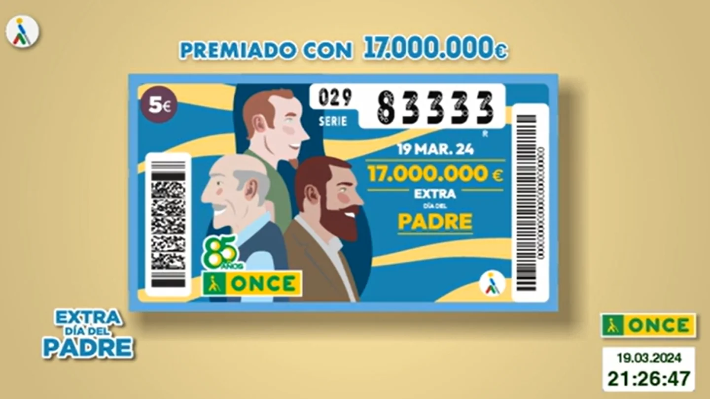 Número premiado del Cupón Extra del Día del Padre de 2024 Número premiado del Cupón Extra del Día del Padre de 2024