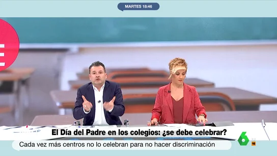 Iñaki López, sobre la polémica del Día del Padre en los colegios: "Nos vamos a quedar sin cenicero de plastilina" Iñaki López, sobre la polémica del Día del Padre en los colegios: "Nos vamos a quedar sin cenicero de plastilina"