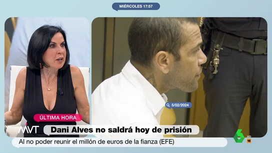 Beatriz de Vicente analiza la fianza impuesta a Dani Alves Beatriz de Vicente analiza la fianza impuesta a Dani Alves