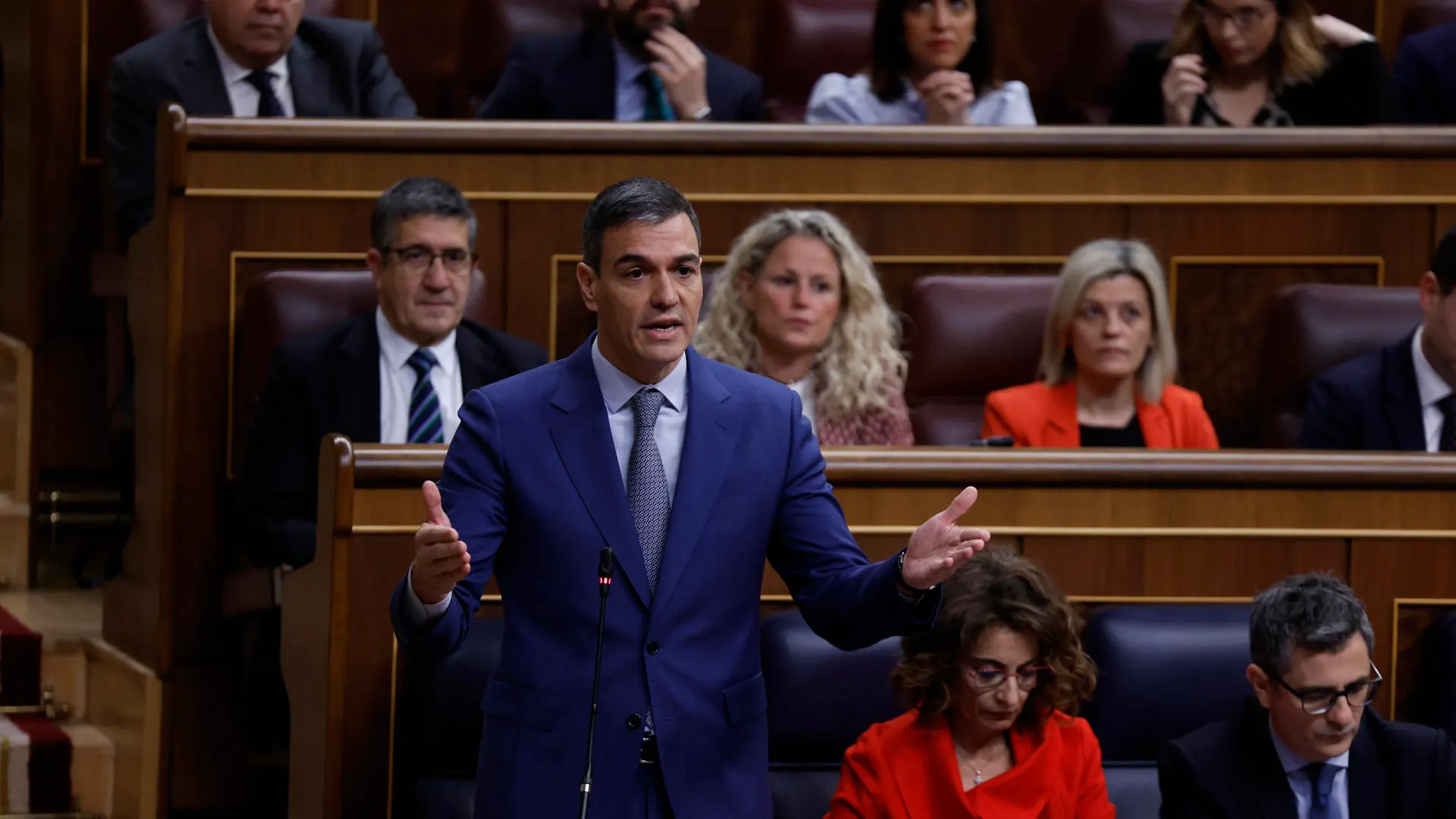 Imagen de archivo de Pedro Sánchez durante la sesión de control en el Congreso.