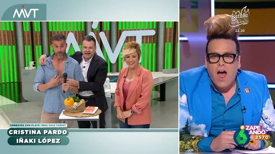El momento 'hot' de Pablo Ojeda en la conexión con Zapeando: "¿Y si presenta hoy así?" El momento 'hot' de Pablo Ojeda en la conexión con Zapeando: "¿Y si presenta hoy así?"