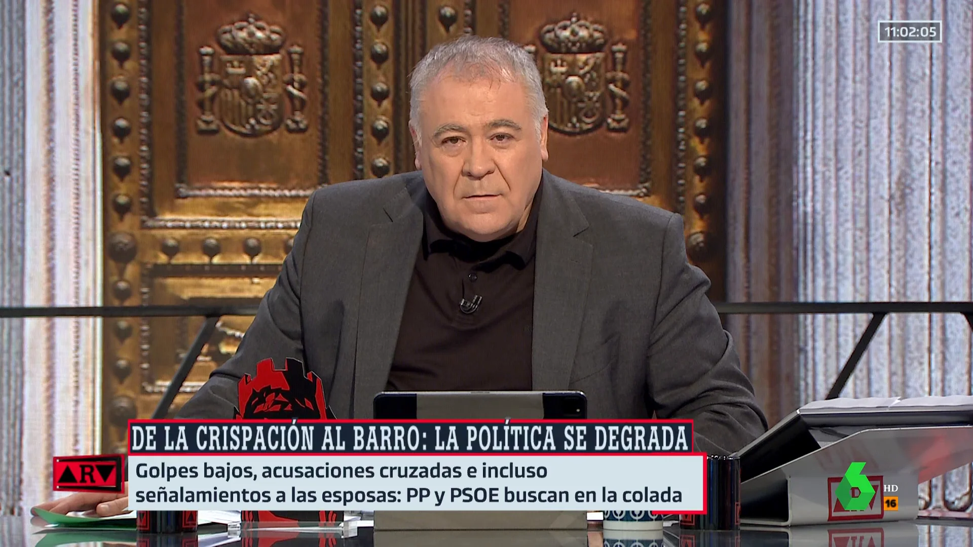 "Deplorable, es una vergüenza": Ferreras critica la actuación de los políticos en el Congreso