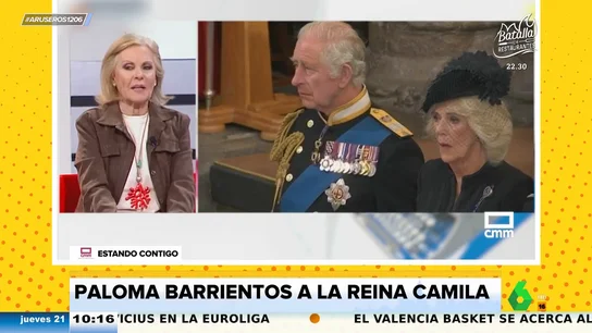 Paloma Barrientos, sobre la reina Camila: "Cuando era amante estaba muy bien y ahora se ve teniendo que aguantar a este señor" Paloma Barrientos, sobre la reina Camila: "Cuando era amante estaba muy bien y ahora se ve teniendo que aguantar a este señor"