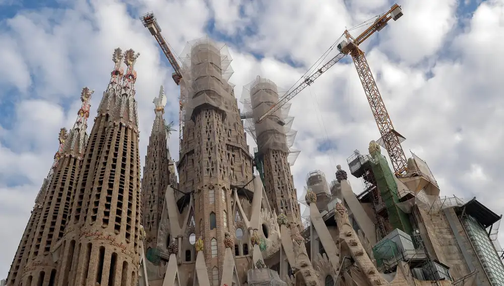 Sagrada Familia de Barcelona en obras