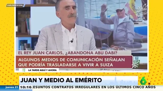Juan y Medio, sobre el rey Juan Carlos cuando le dicen que "ahora hace lo que le da la gana": "Pobrecillo, nunca lo había hecho" Juan y Medio, sobre el rey Juan Carlos cuando le dicen que "ahora hace lo que le da la gana": "Pobrecillo, nunca lo había hecho"