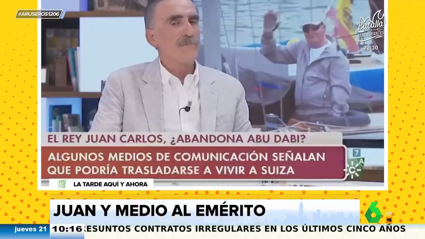 Juan y Medio, sobre el rey Juan Carlos cuando le dicen que "ahora hace lo que le da la gana": "Pobrecillo, nunca lo había hecho" Juan y Medio, sobre el rey Juan Carlos cuando le dicen que "ahora hace lo que le da la gana": "Pobrecillo, nunca lo había hecho"