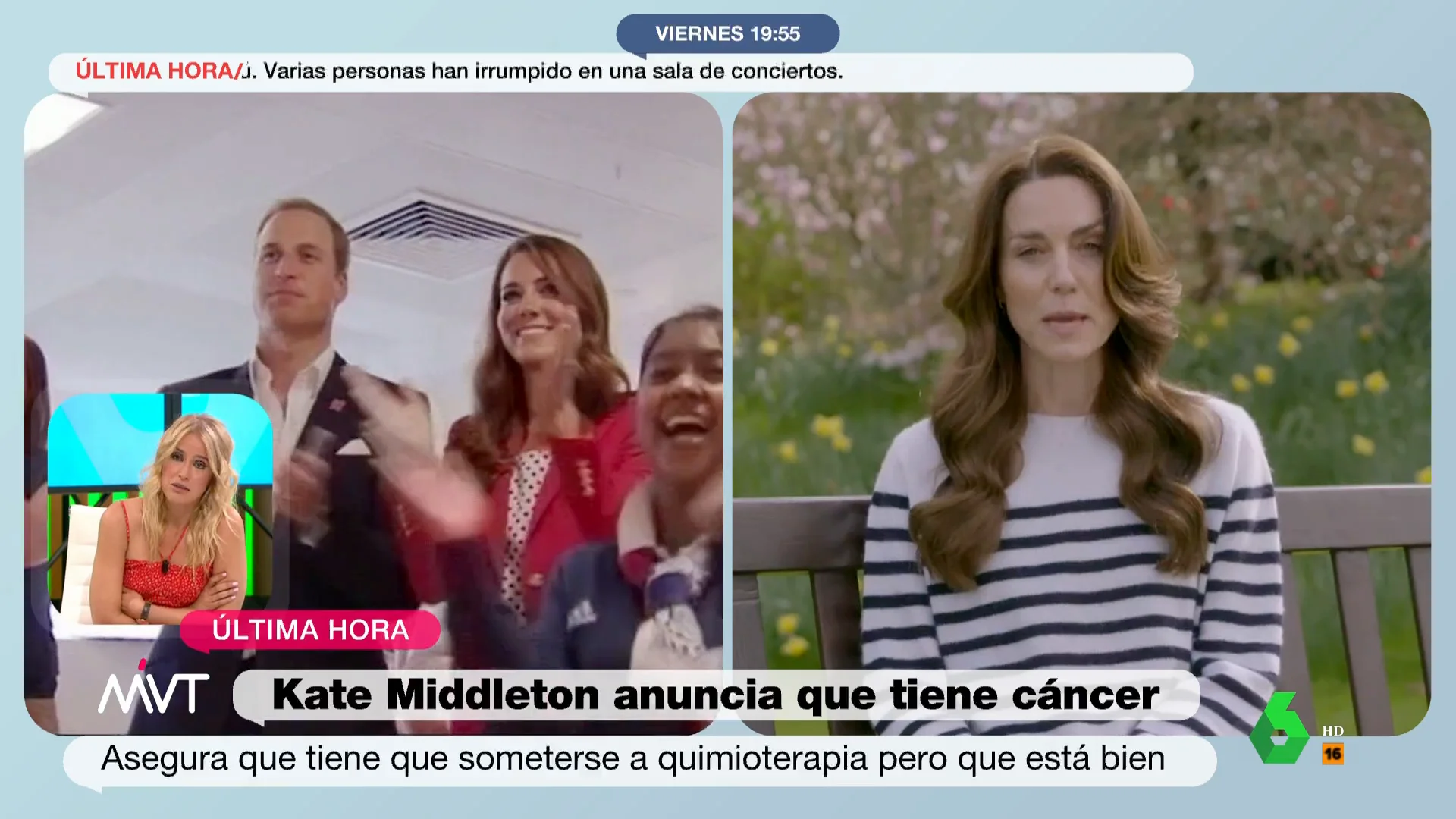 Afra Blanco, tras al anuncio de Kate Middleton: "Secundo el mensaje de fuerza a todas las personas con cáncer"