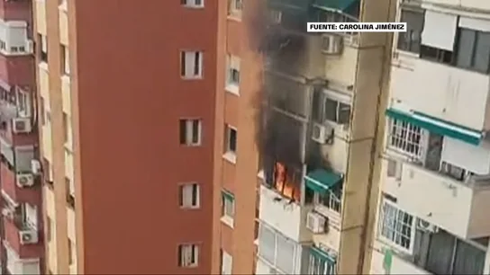 Incendio en Badalona Incendio en Badalona