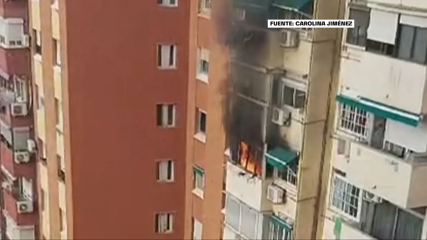 Incendio en Badalona Incendio en Badalona