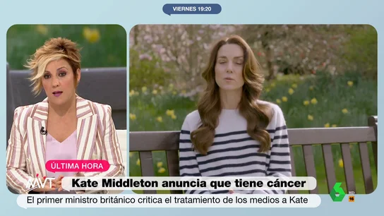 MVT: Cristina Pardo, tras el anuncio de Kate Middleton: "No se puede acosar, pero la gente tiene derecho a saber la salud de sus jefes de Estado" MVT: Cristina Pardo, tras el anuncio de Kate Middleton: "No se puede acosar, pero la gente tiene derecho a saber la salud de sus jefes de Estado"