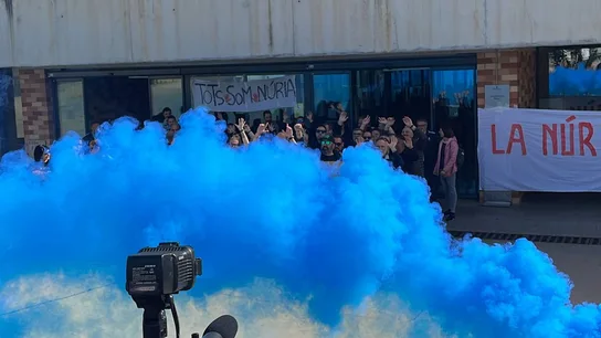 Imagen de archivo de las protesta de los funcionarios de prisiones a las puertas de la cárcel Brians 2 Imagen de las protesta de los funcionarios de prisiones a las puertas de la cárcel Brians 2