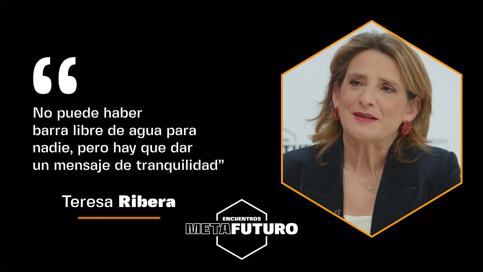 La minisitra Teresa Ribera, en Metafuturo.