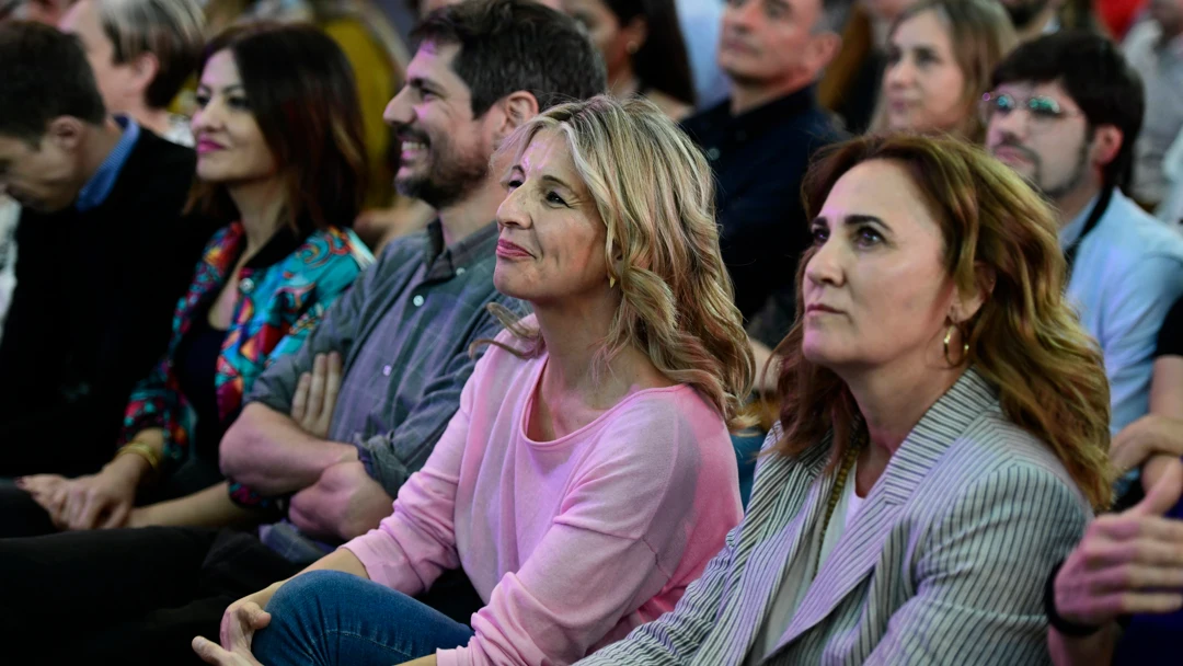 Yolanda Díaz en la asamblea fundacional de Sumar